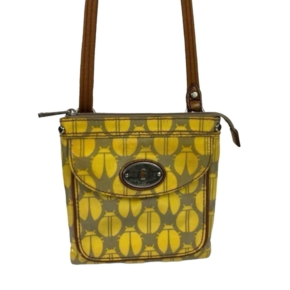 Fossil Key Per Set Tote Crossbody Bag and Wallet Ladybug - Picture 8 of 15